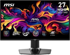 Msi Mag 27" Wqhd 240Hz 0.03ms Qd-oled Gaming Monitor Adaptive Sync Hdr Ready