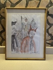 Acquerello Maschere Di Venezia