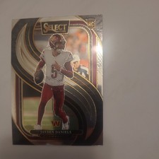2024 Panini Select Premier Level Jayden Daniels #112 Silver Prizm Die-Cut /RC