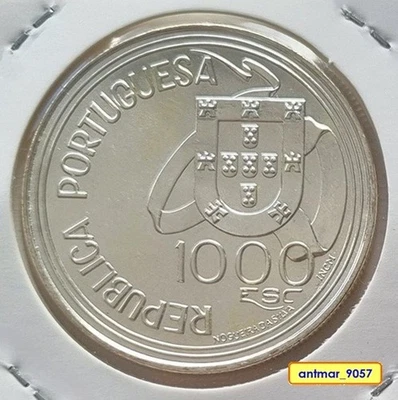 Portugal 1000 Escudos 1994 - Argent - TRAITE DE TORDESILLAS TREATY - * UNC * - Photo 1/2
