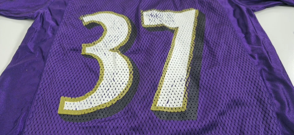 Camiseta Deion Sanders Baltimore Ravens Negra Talla 8 Juvenil Pequeña Reebok NFL Foto 4 de 4