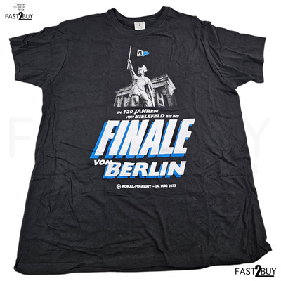B&C T-Shirt Finale von Berlin Pokal Finalist 2025 Schwarz Herren L