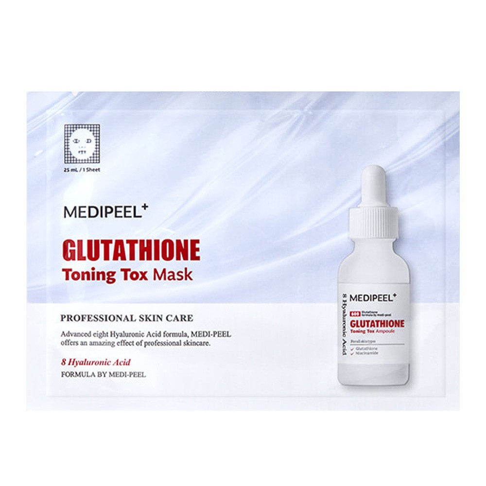 medi peel glutathione mask Тканевая маска MEDIPEEL Bio-Intense Glutathione White Ampoule Mask — купить  в Москве по цене 450 рублей