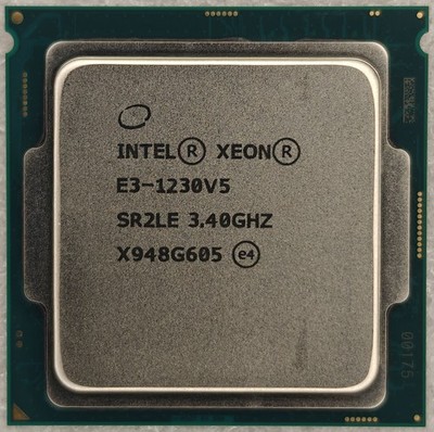 Intel Xeon E3-1230 V5 SR2LE 8 MB L3 Cache 3.40GHz Quad Core CPU Processor 80w