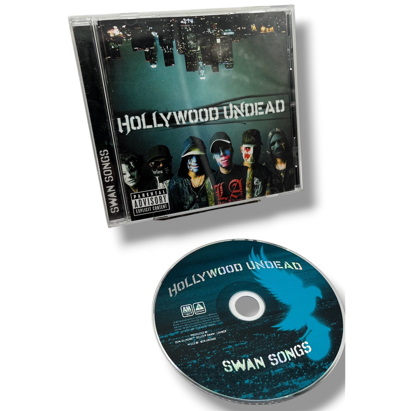 Hollywood Undead Swan Songs CD 2008 A&M Octone Rap Rock B0011331-02