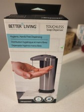 Better Living Stainless Steel Touchless Soap Dispenser Battery Powered 70190