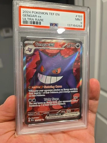 2024 POKEMON TEF EN-TEMPORAL FORCES ULTRA RARE #193 GENGAR EX PSA 9