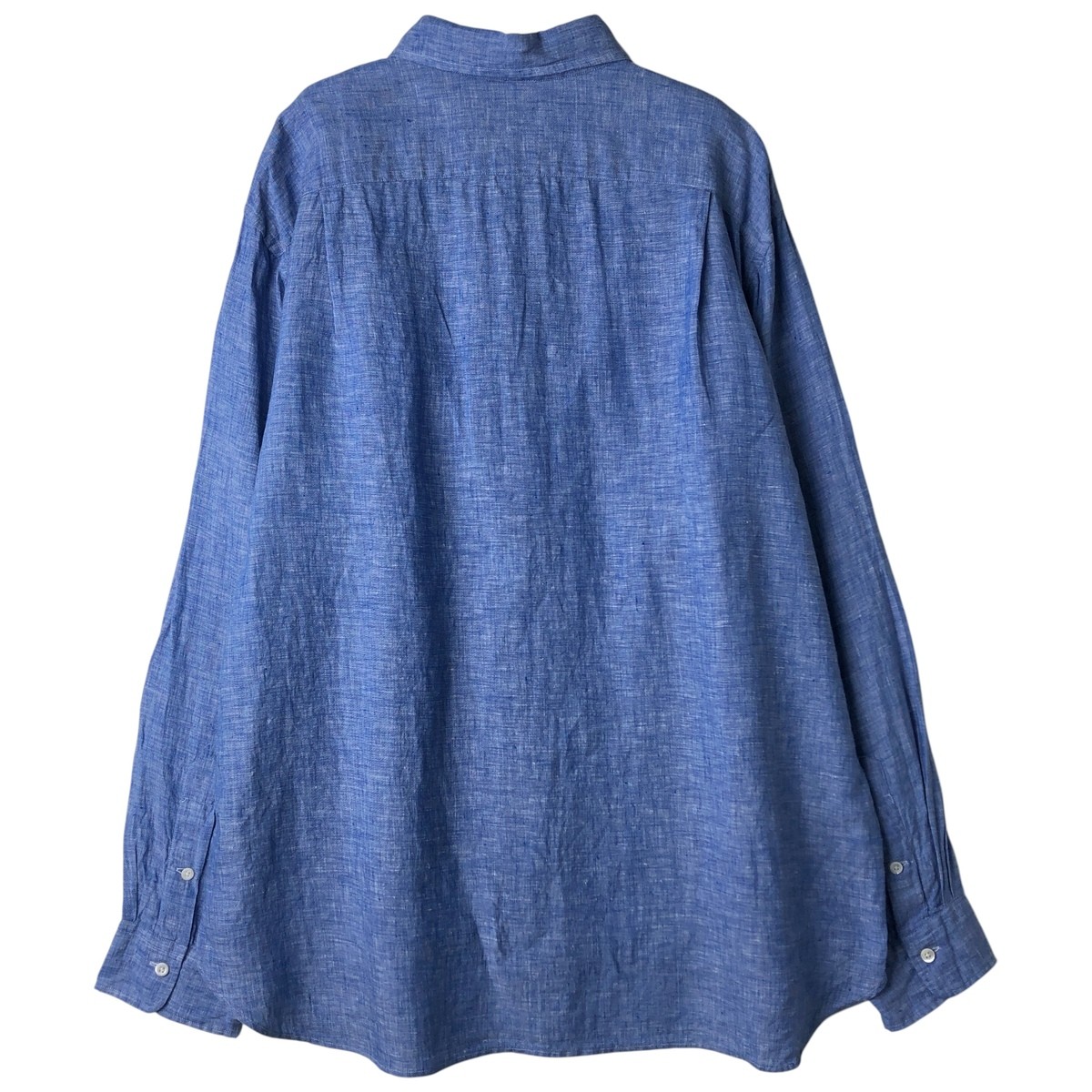 Used Ralph Lauren POLO RALPH LAUREN long-sleeved linen shirt men's size XXL thumbnail 2