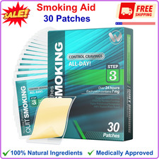 Nicotine Patches Step 3 Easy And Effective Helps Quit Smoking, 7 Mg, 30 Patches