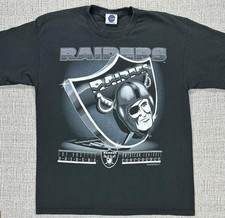 Vintage Los Angeles Raiders Shirt Mens Large Black NFL College Concepts 1993