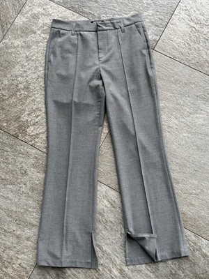 True Religion Stoff Hose grau mit Schlitz Gr.36 wie Neu