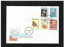 Kosovo Briefmarken FDC November 2001  DM + Euro Währung