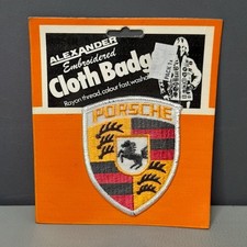 VINTAGE PORSCHE Patch Badge Original NEW Old Stock Factory Sealed 1960s/70s NOS