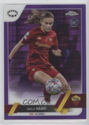 2022 Topps Chrome UEFA Women's Champions League /299 Emilie Haavi Rookie RC 0i7k