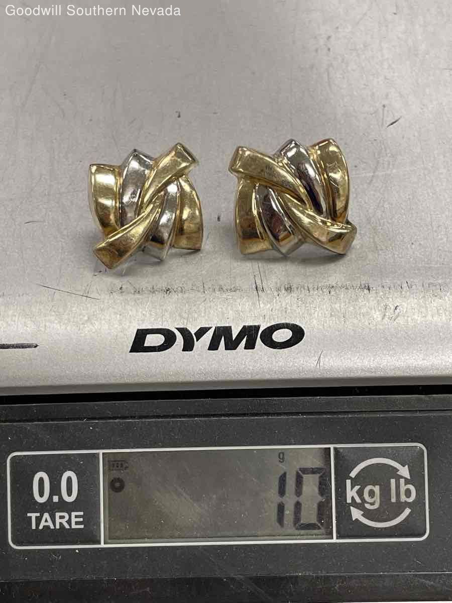 26mm Rectangular Abstract Post Earrings - image 12