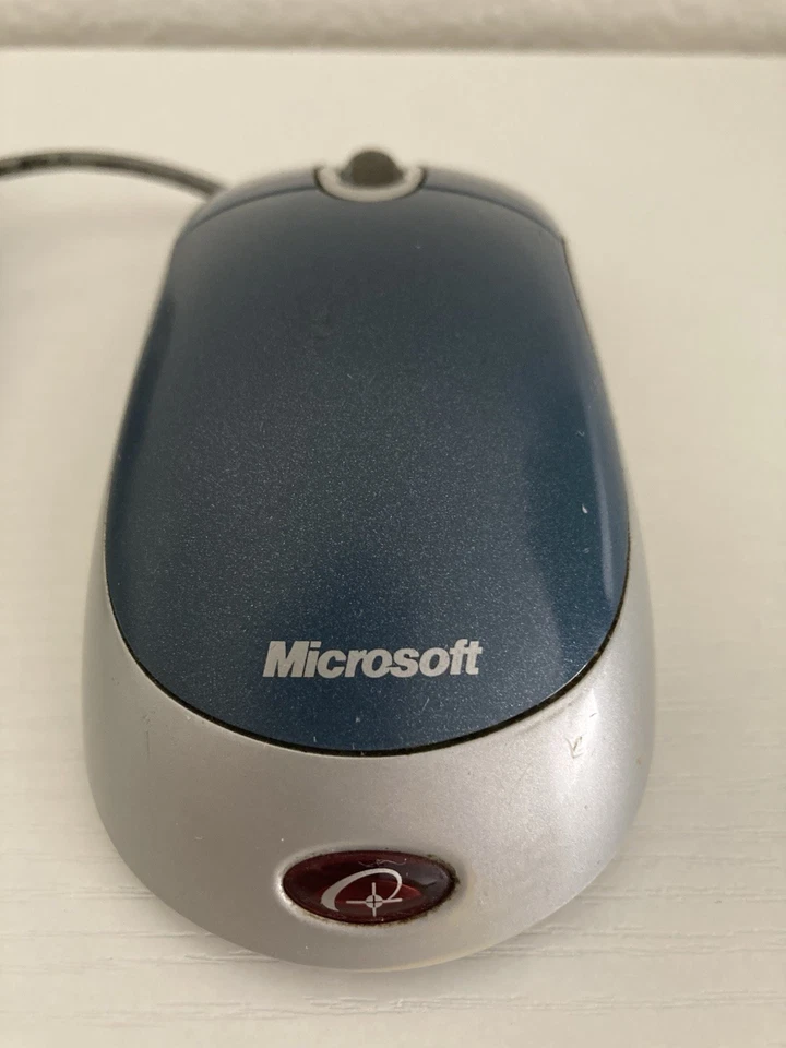Microsoft Optical Mouse Blue USB And PS/2 Compatible X08 72983 - TESTED WORKS - Image 4 of 4