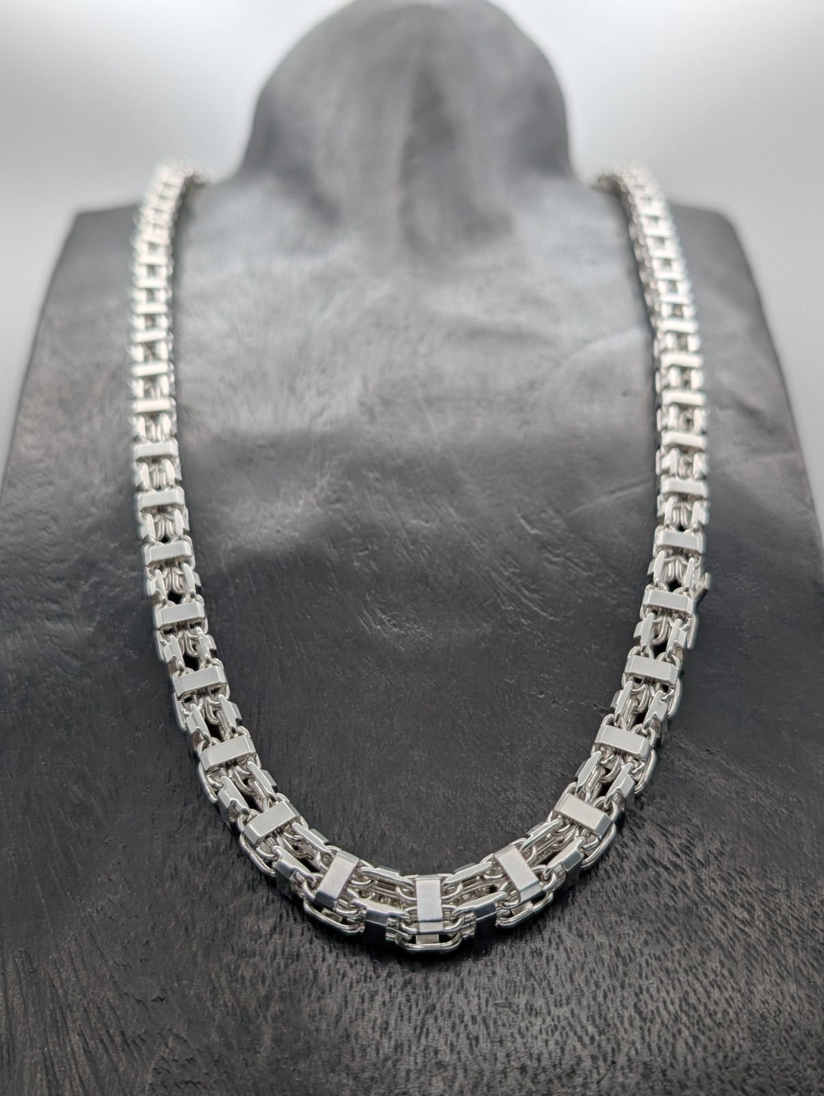 925 Sterling Silver King Chain - 185.60 G - Terminator Chain 81.50 Cm #1509 image 5