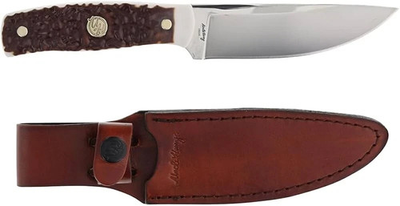#ad 7.5oz Uncle Henry 190UH 7Cr 5quot; Fixed Blade Knife Leather Sheath 1209464 NEW $24.95