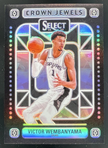 Victor Wembanyama #8 — 2024 Panini Select Crown Jewels basketball card
