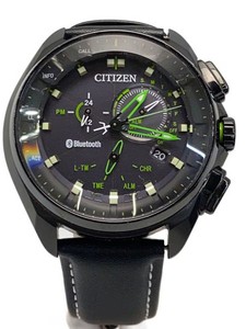 CITIZEN / クォーツ腕時計/アナログ/レザー/BLK/BLK/W770MV Citizen W770mv | eBay