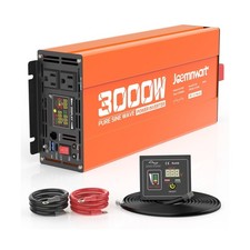 3000W Pure Sine Wave Power Inverter 12V DC to 110V AC Converter, LED Display,...