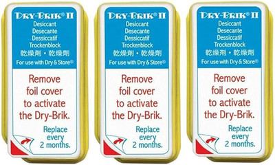 Dry-Brik  II Desiccant Blocks - 3 Blocks (1 Pack of 3 Blocks)| Replacement Moist