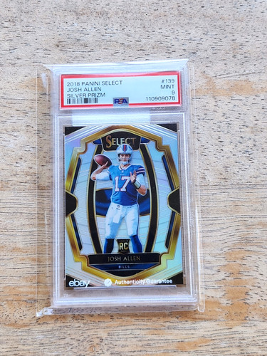 2018 Panini Select Silver Prizm Josh Allen Rookie #139 PSA 9