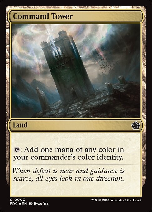 Command Tower 3 C Foil FDC MTG NM