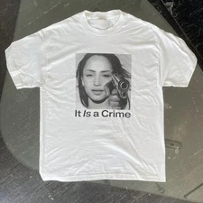 Vintage Style Sade  it is a crime WHite Shirt Unisex Concert All Size AC646