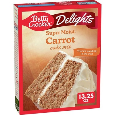 Betty Crocker Super Moist Carrot Cake Mix, Delights, 13.25 oz