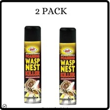 Image of 2 PACK Doff 300ml Advanced Formula Foaming Wasp Nest Killer Destroyer Spray Foam