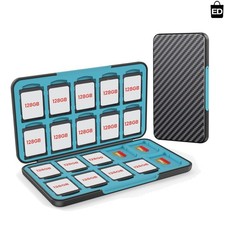 Lightweight 40-Slot Memory Card Case Soft Silicone Lining Easy Access Clasp