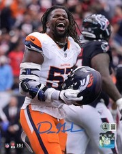 Dre Greenlaw Autographed Denver Broncos 8x10 Photo Beckett Witness 54665