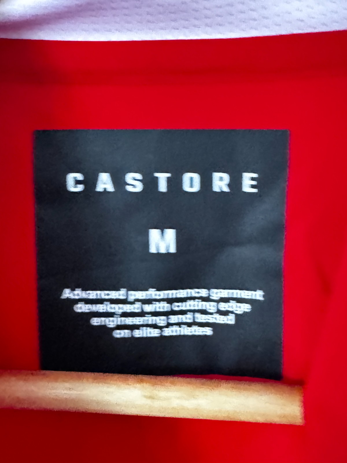Castore Men's Performance Polo Shirt - Red/White Colorblock - Size Medium image 4