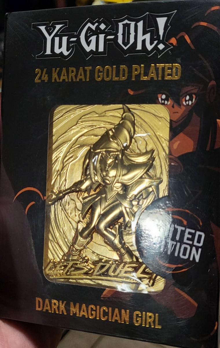 Yugioh Dark Magician Girl Limited Edition 24 Karat Gold Plated