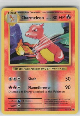 Pokemon Charmeleon Reverse Holo Uncommon XY - Evolutions 10/108 NM