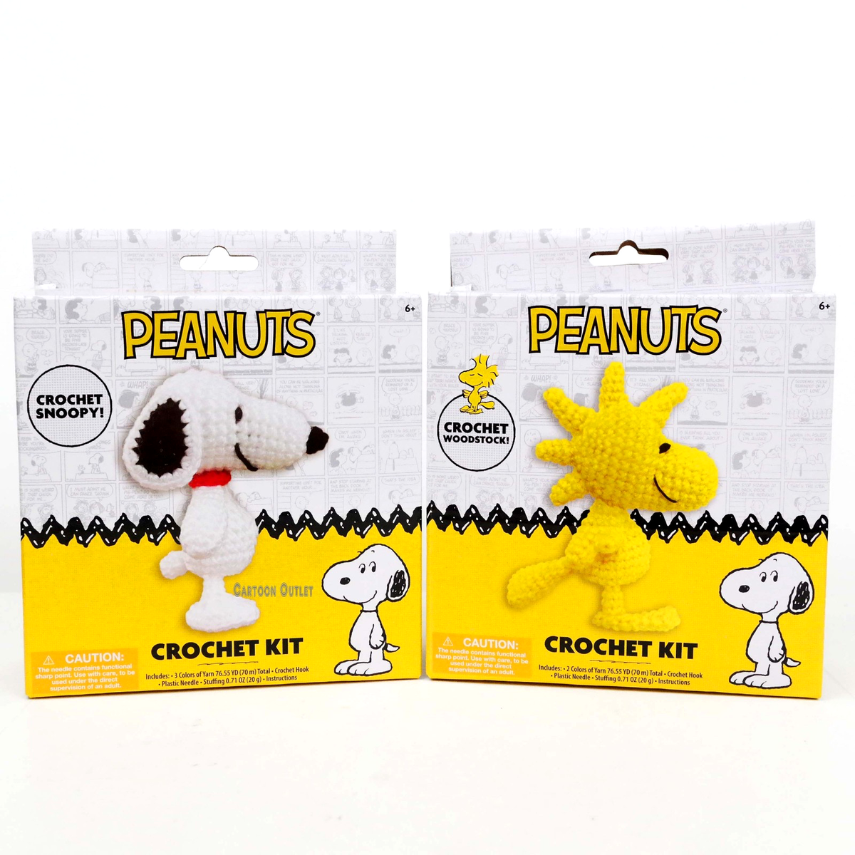 Peanuts Crochet Kit Snoopy & Woodstock Set (2 Kits) | eBay