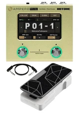 Hotone Ampero Mini Amp Modeler/Effects Processor with Expression Pedal - Mustard