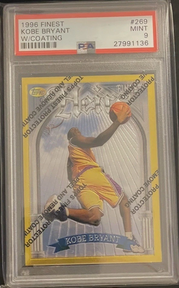 1996 Kobe Bryant Topps Finest Heirs W/ Coating #269 PSA 9 Rookie