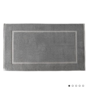 Cozy Earth Dark Grey Bamboo Viscose Cotton Large Bath Mat 27”x 45”