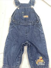 Vtg 90's Winnie The Pooh Tigger Infant Denim Overalls Size 6-9 months Honey Pot