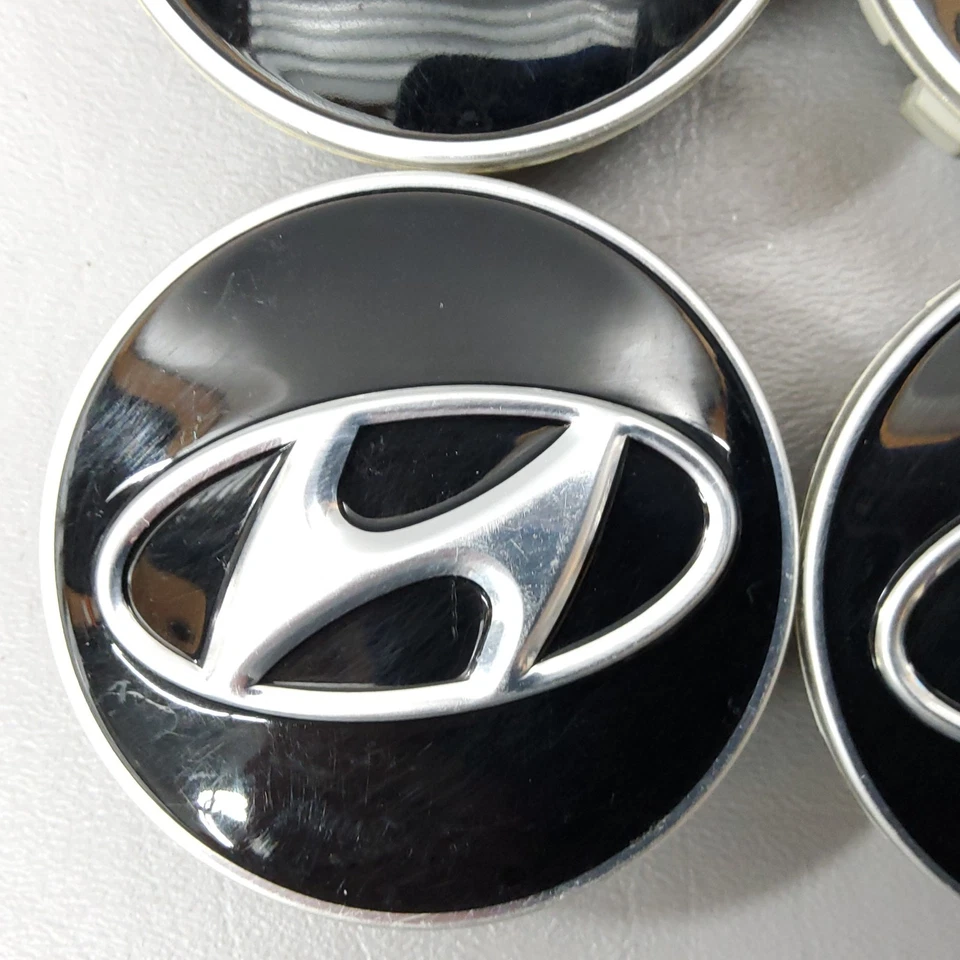09-16 Juego de 4 tapacubos centrales de fábrica Hyundai Genesis 13-16 Santa Fe Foto 4 de 4