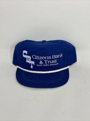 Citizens Bank And Trust Blue SnapBack Hat 90s New Sample