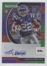 2020 Prizm Draft Picks Rookies Purple & Green 51/199 Scottie Phillips Auto ni4