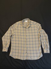 EMANUEL BERG Shirt Mens Long Sleeve Button Up XXL Plaid Woven Modern Fit