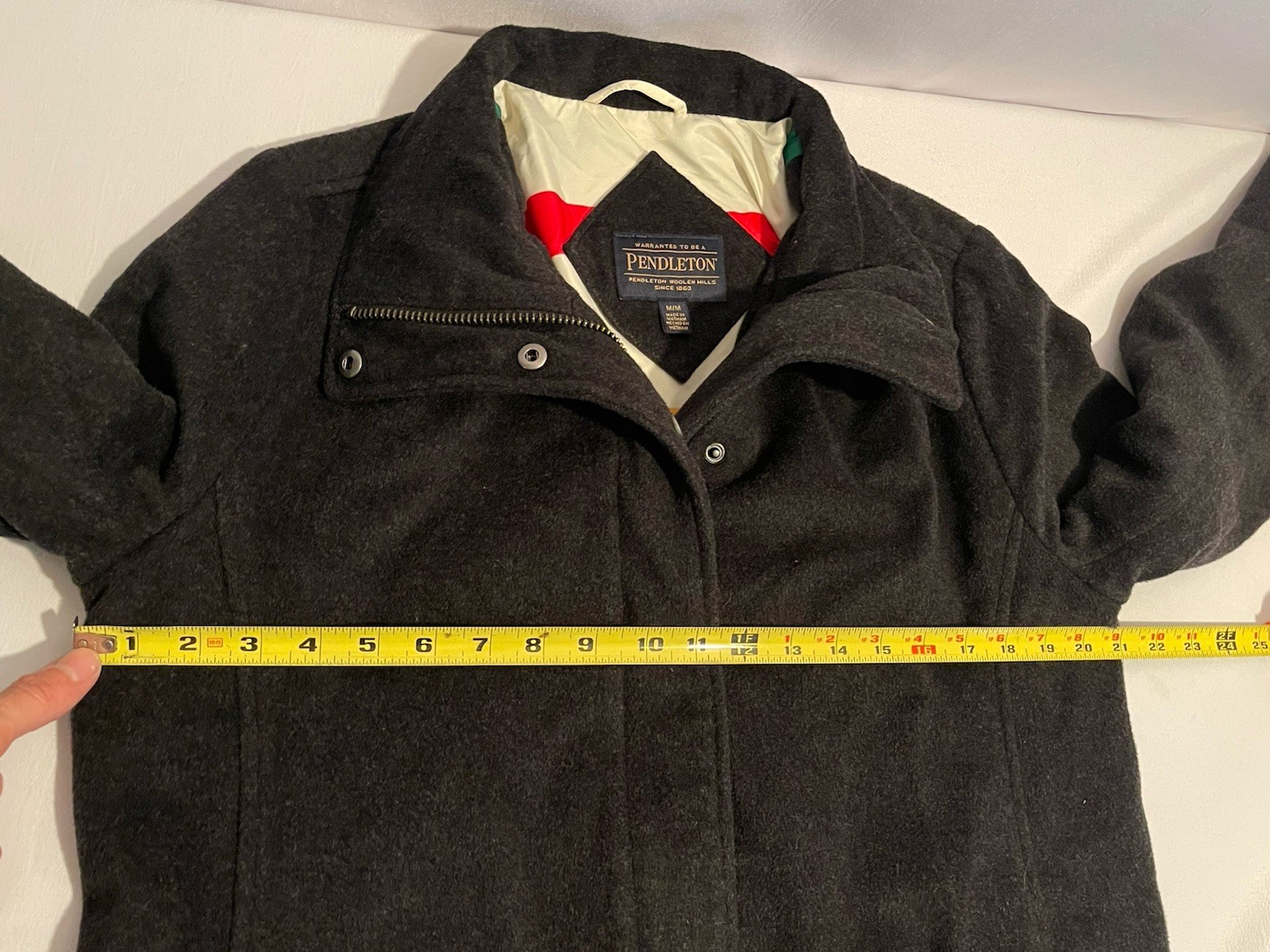 Pendleton Cascade Campbell Jacket Wool Blend Gray… - image 16