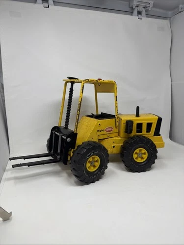 Mighty Tonka Yellow Fork Lift XMB-975 VINTAGE Construction Toy