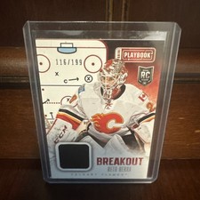 2013-14 Panini Playbook Breakout Materials Prime /199Reto Berra #B-RBE Rookie RC
