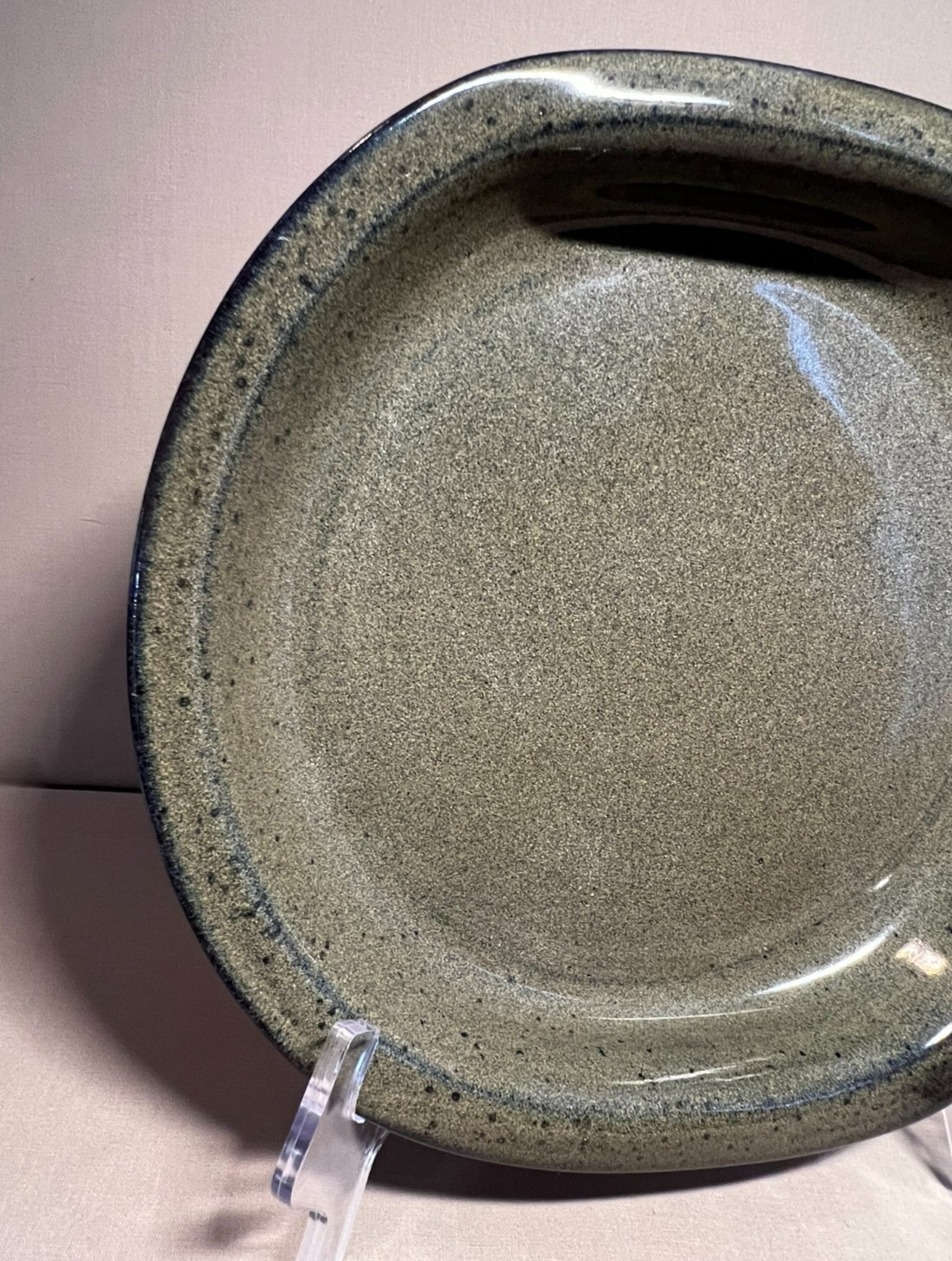 Jugtown Ware-North Carolina Southern Pottery- 10" Oval Bowl V. Owens Signed 2006