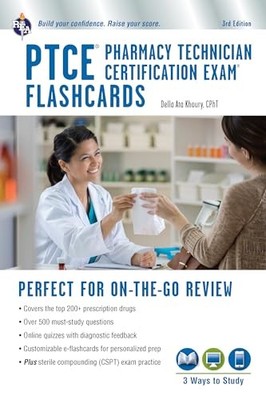 PTCE - Pharmacy Technician Certification Exam Flashcard Ed. Book + Online 3r...